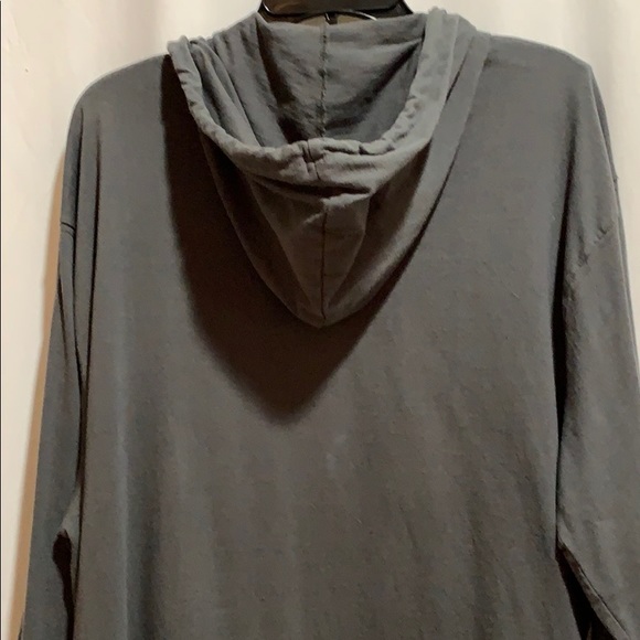 OLD NAVY HOODIE LONG SLEEVE TEE SZ XL Gray LKNW - Picture 5 of 5